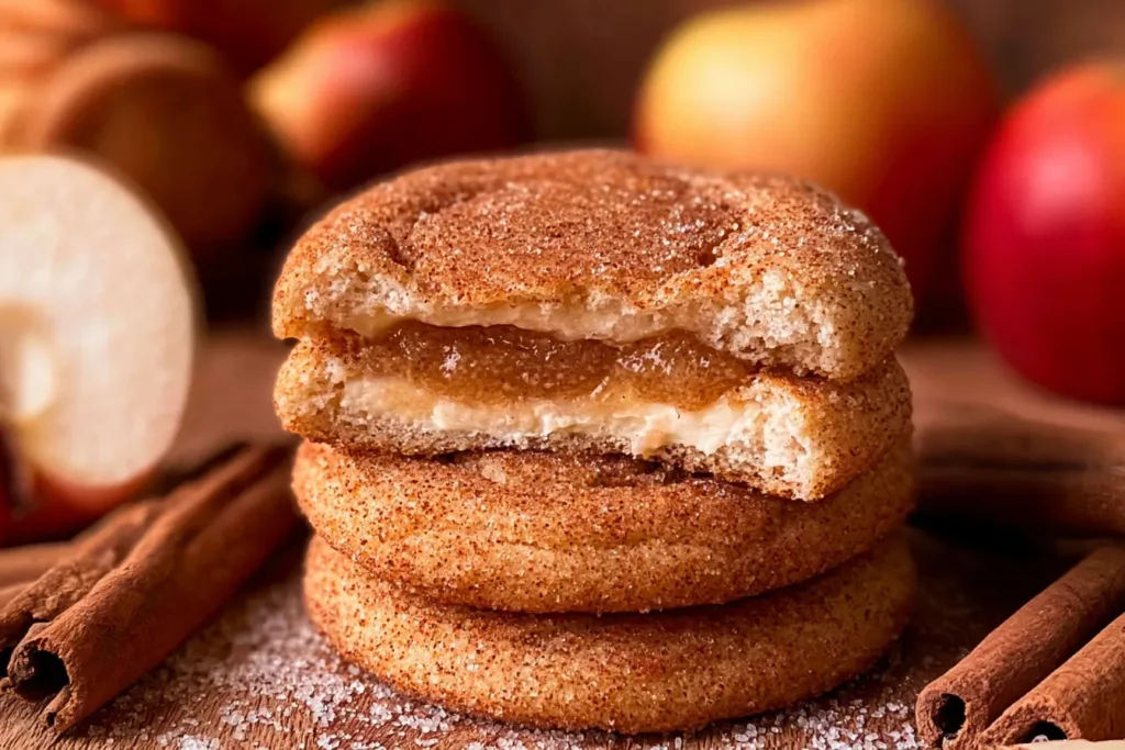 Delicious Apple Cider Cheesecake Cookies on a Plate