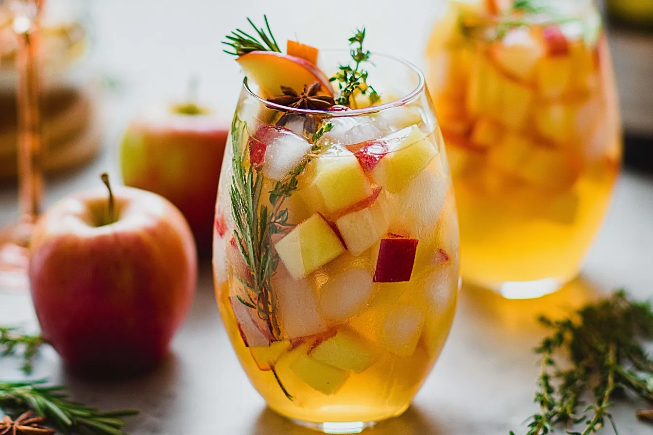 Apple Cider Sangria with Prosecco 