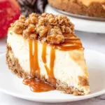 Apple Crisp Cheesecake: A Heavenly Dessert Delight 5 Delicious Apple Crisp Cheesecake on a Rustic Table