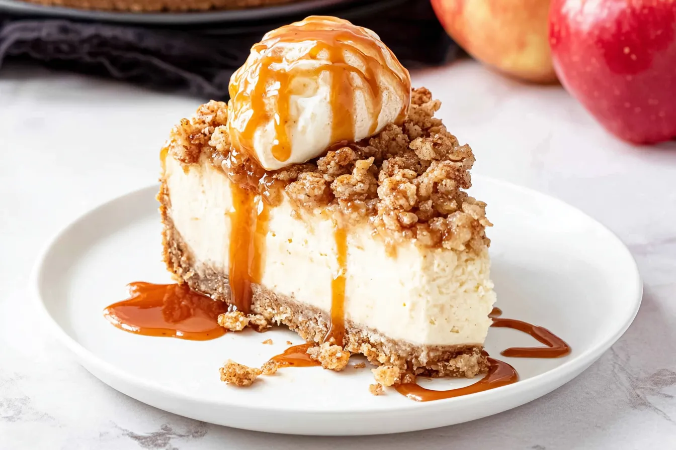 Apple Crisp Cheesecake: A Heavenly Dessert Delight 4 Apple Crisp Cheesecake