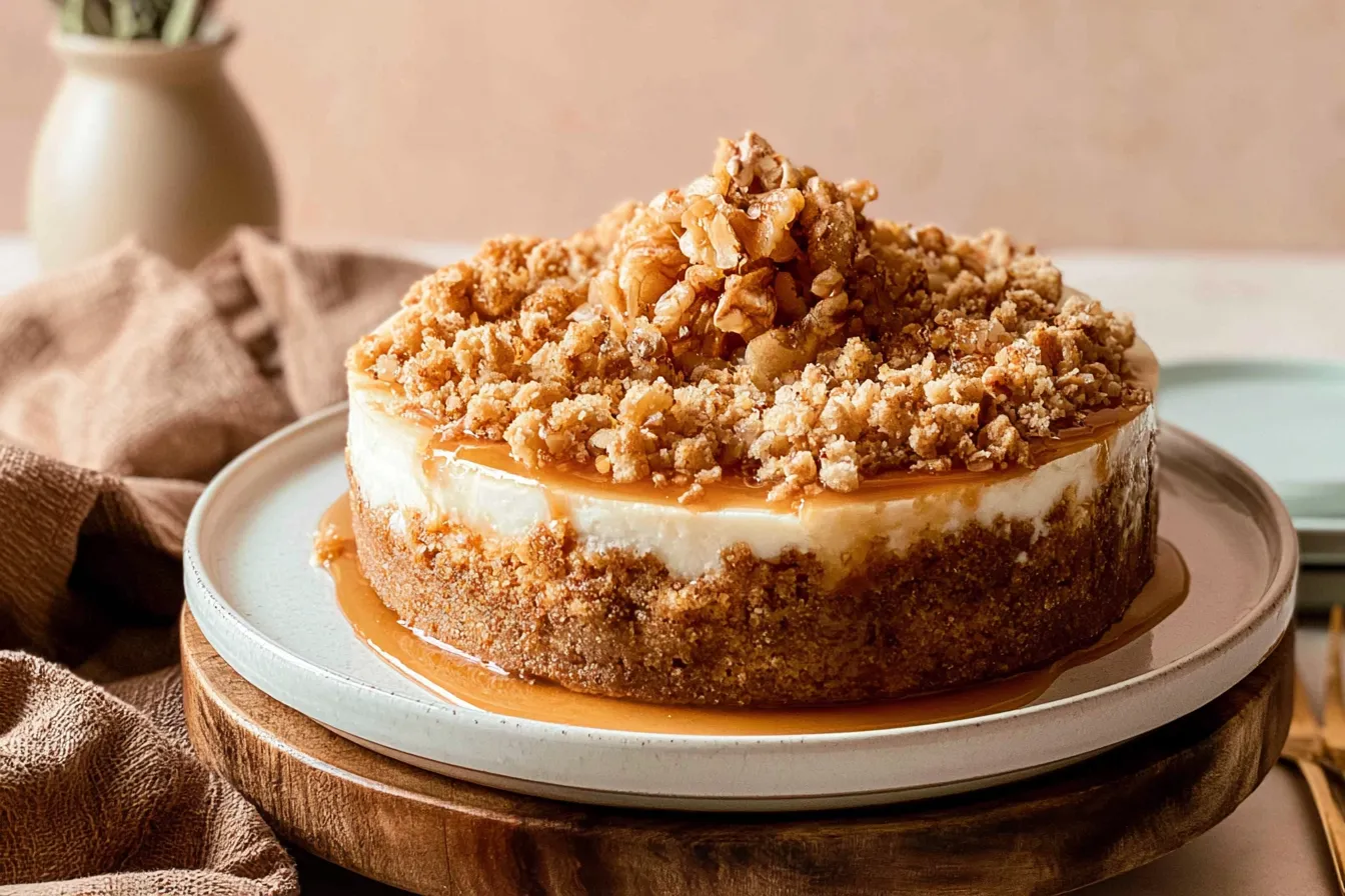 Apple Crumble Cheesecake 
