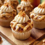Apple Pie Cupcakes with Cinnamon Frosting