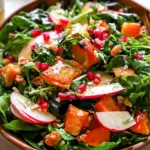 Autumn Salad with Maple Vinaigrette - Colorful Fall Dish