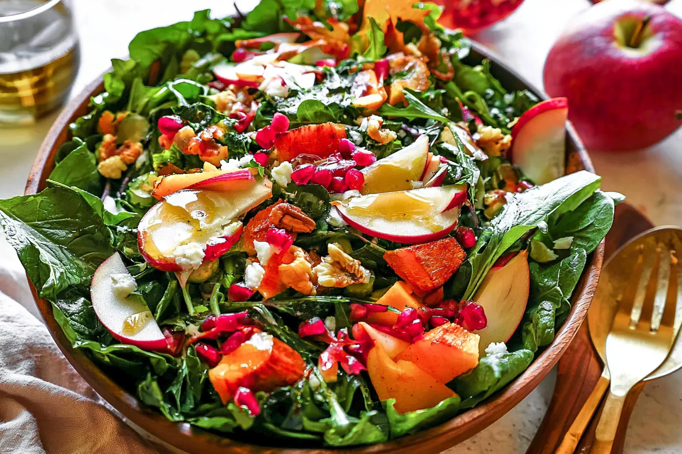Autumn Salad with Maple Vinaigrette 