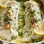 Baked Fish with Lemon Cream Sauce: Savory Delight