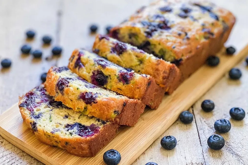Homemade Blueberry Zucchini Bread