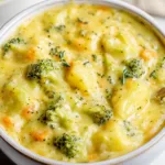Bowl of Broccoli Potato Cheese Soup
