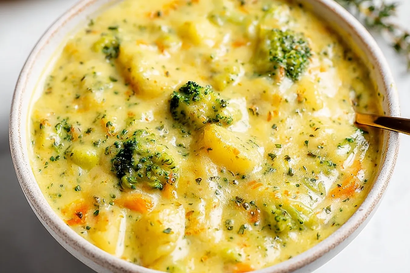 Broccoli Potato Cheese Soup 