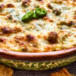 Cheesy Hatch Green Chile Dip in a Bowl