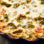 Cheesy Hatch Green Chile Dip in a Serving Bowl