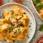 Cheesy Pumpkin Ricotta Pasta Bake Fresh Out of the Oven