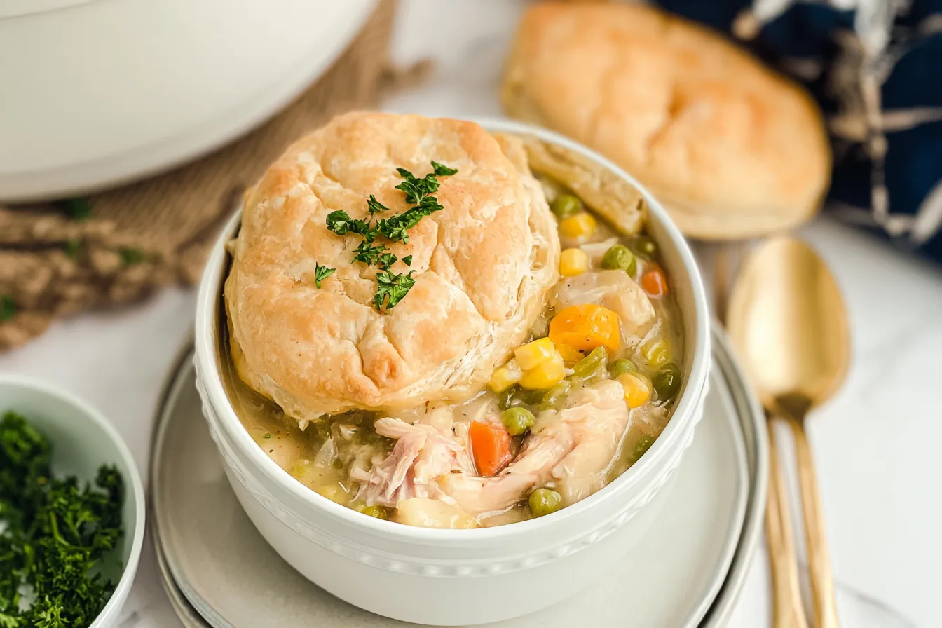 Chicken Pot Pie in Crock Pot 