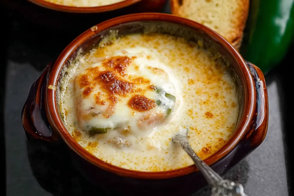Chile Relleno Soup in Bowl