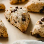 Chocolate Chip Sourdough Scones Fresh Out of the Oven