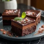 Chocolate Mousse Brownies – Creamy Decadent Layers to Indulge 5 Decadent Chocolate Mousse Brownies Close-up