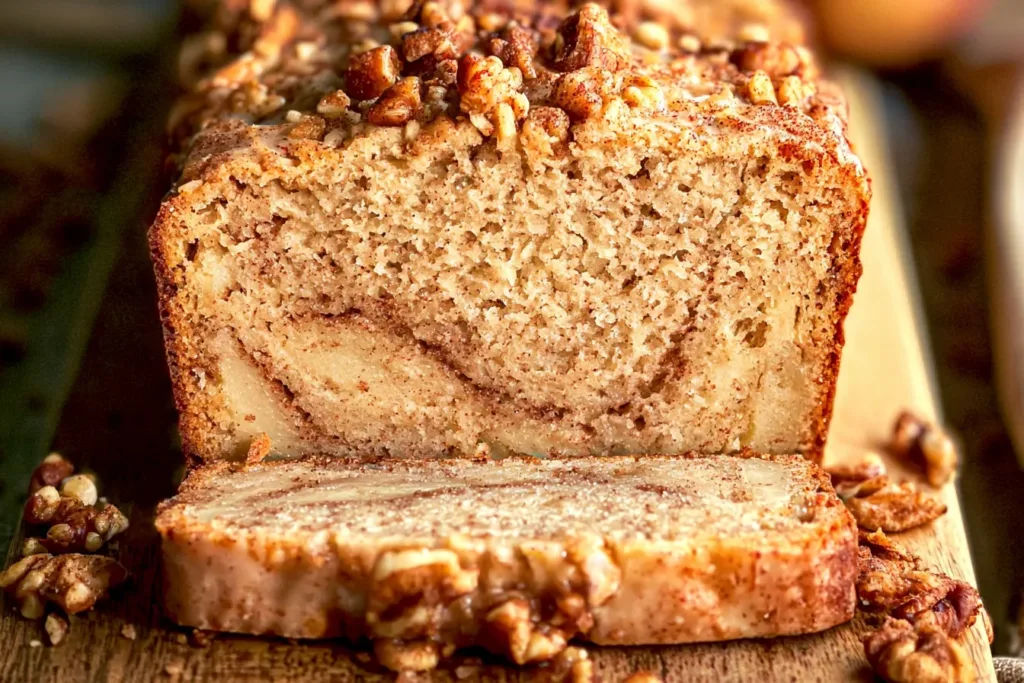 Delicious Cinnamon Apple Bread Freshly Baked