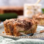 Delicious Slice of Cinnamon Zucchini Coffee Cake