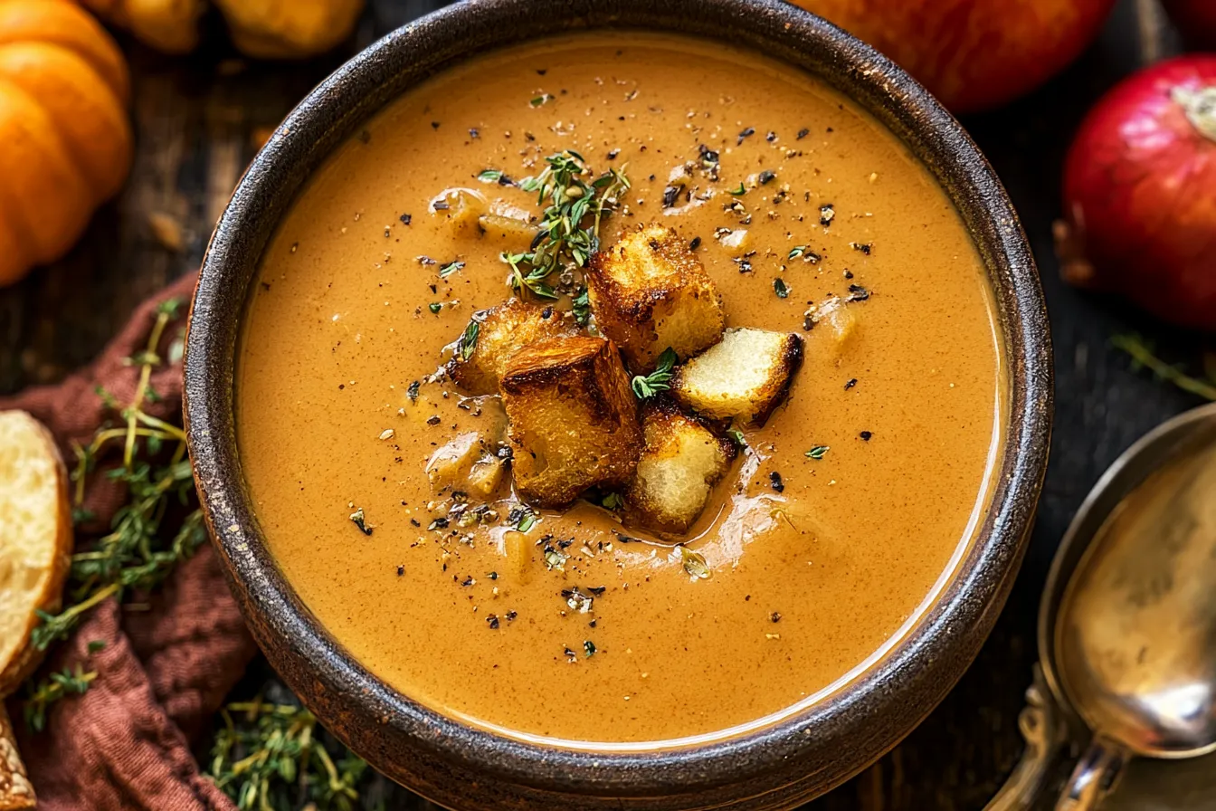 Creamy Roasted Apple Pumpkin Soup