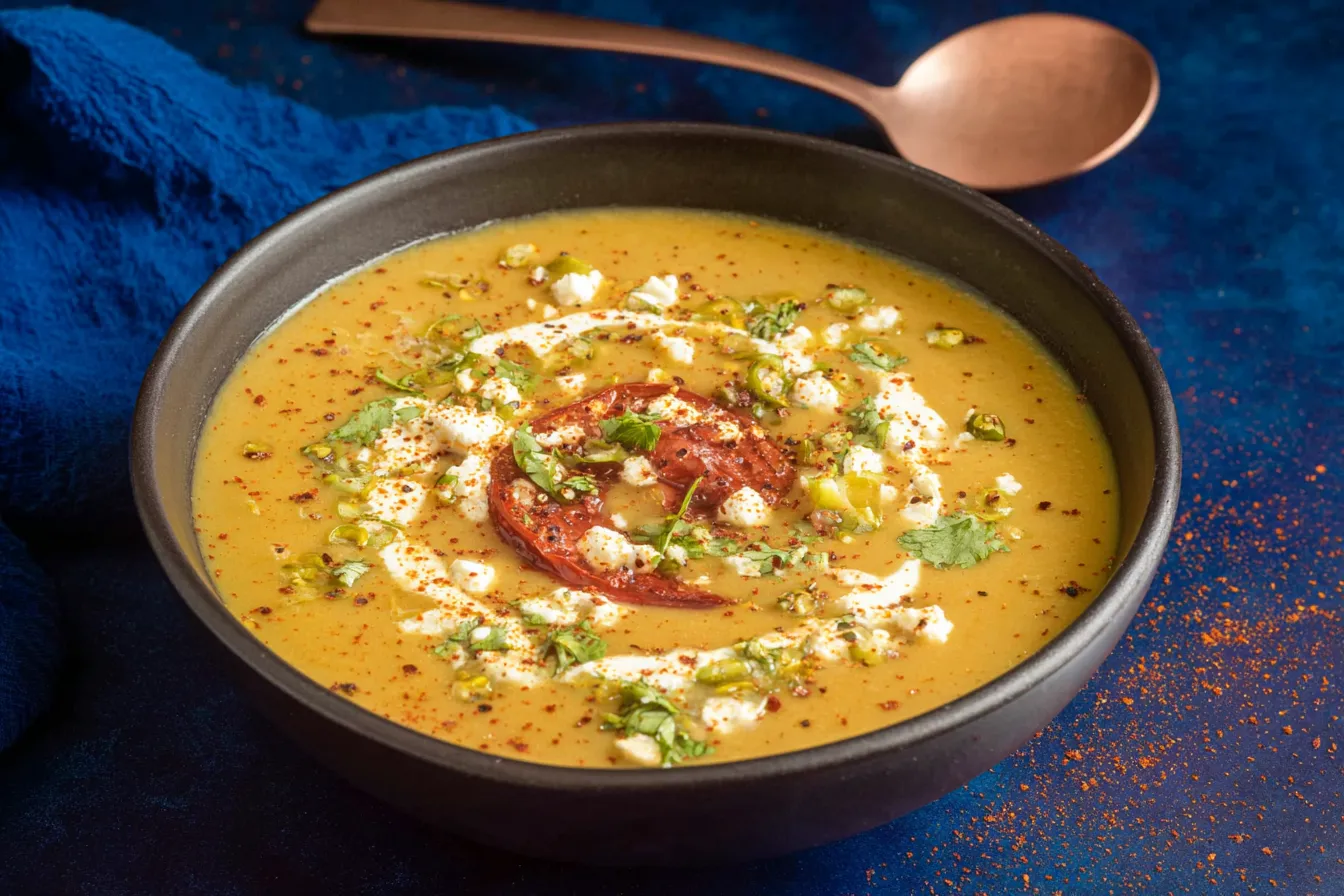 Creamy Roasted Hatch Chile Soup Recipe