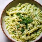 Creamy Zucchini Pasta Close-Up