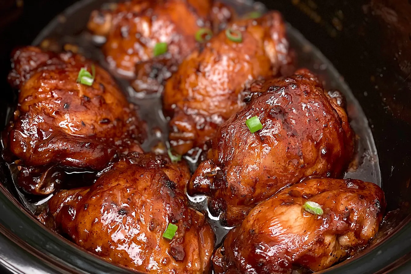 Crockpot Honey Slow Cooker Honey Garlic Chicken Chicken Recipe