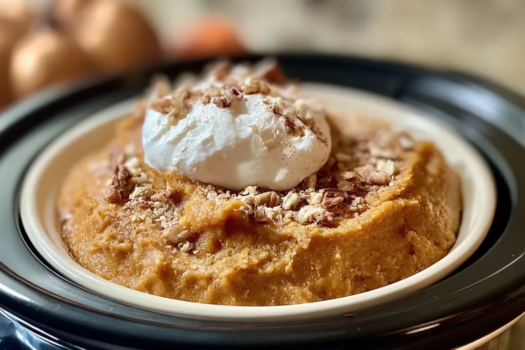 Crockpot Pumpkin Cobbler: A Fall Favorite Dessert Delight 3 Crockpot Pumpkin Cobbler Deliciously Warm and Spiced