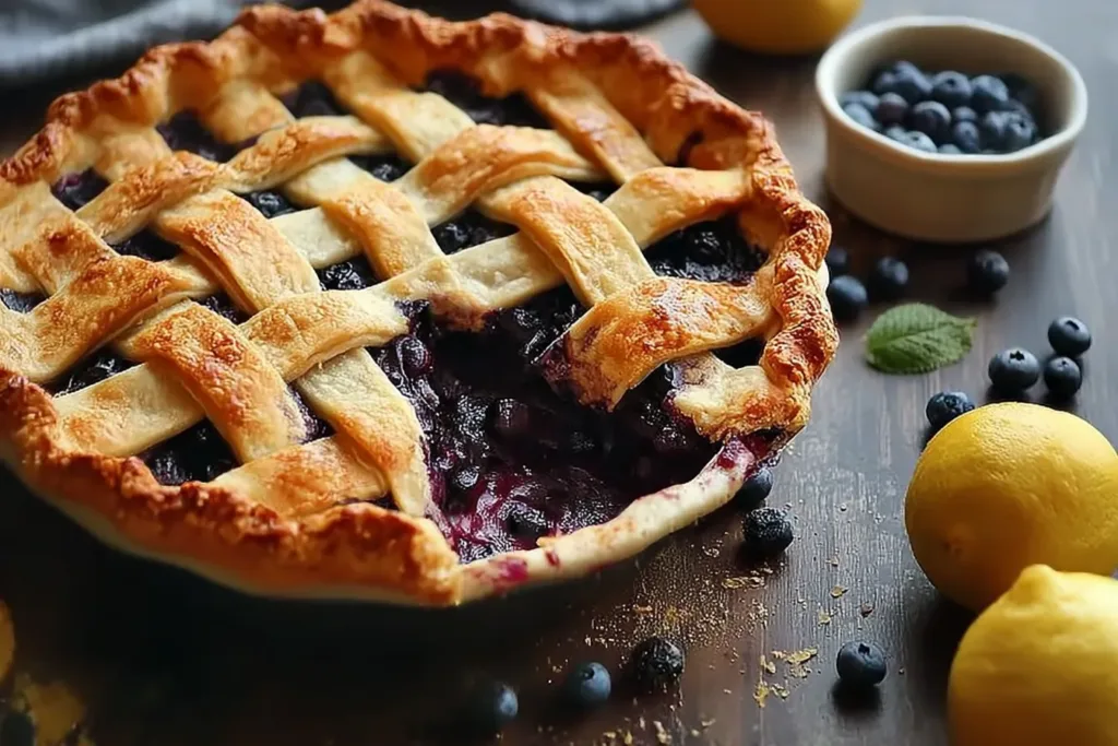 Delicious Huckleberry Pie Ready to Enjoy