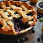 Delicious Huckleberry Pie Ready to Enjoy
