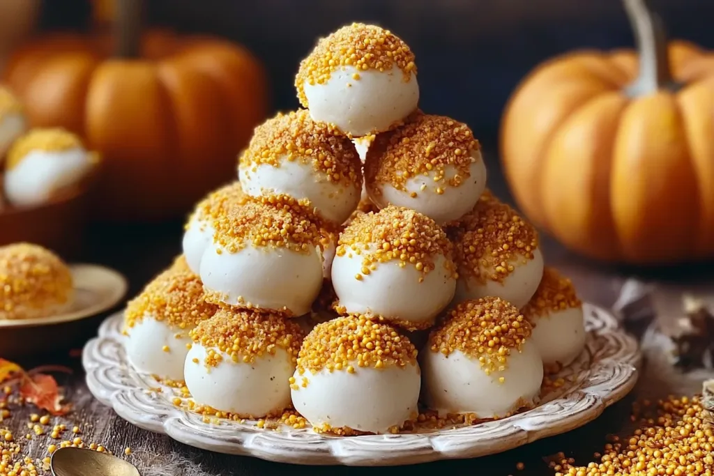 Delightful Pumpkin Cheesecake Balls for Fall Celebrations