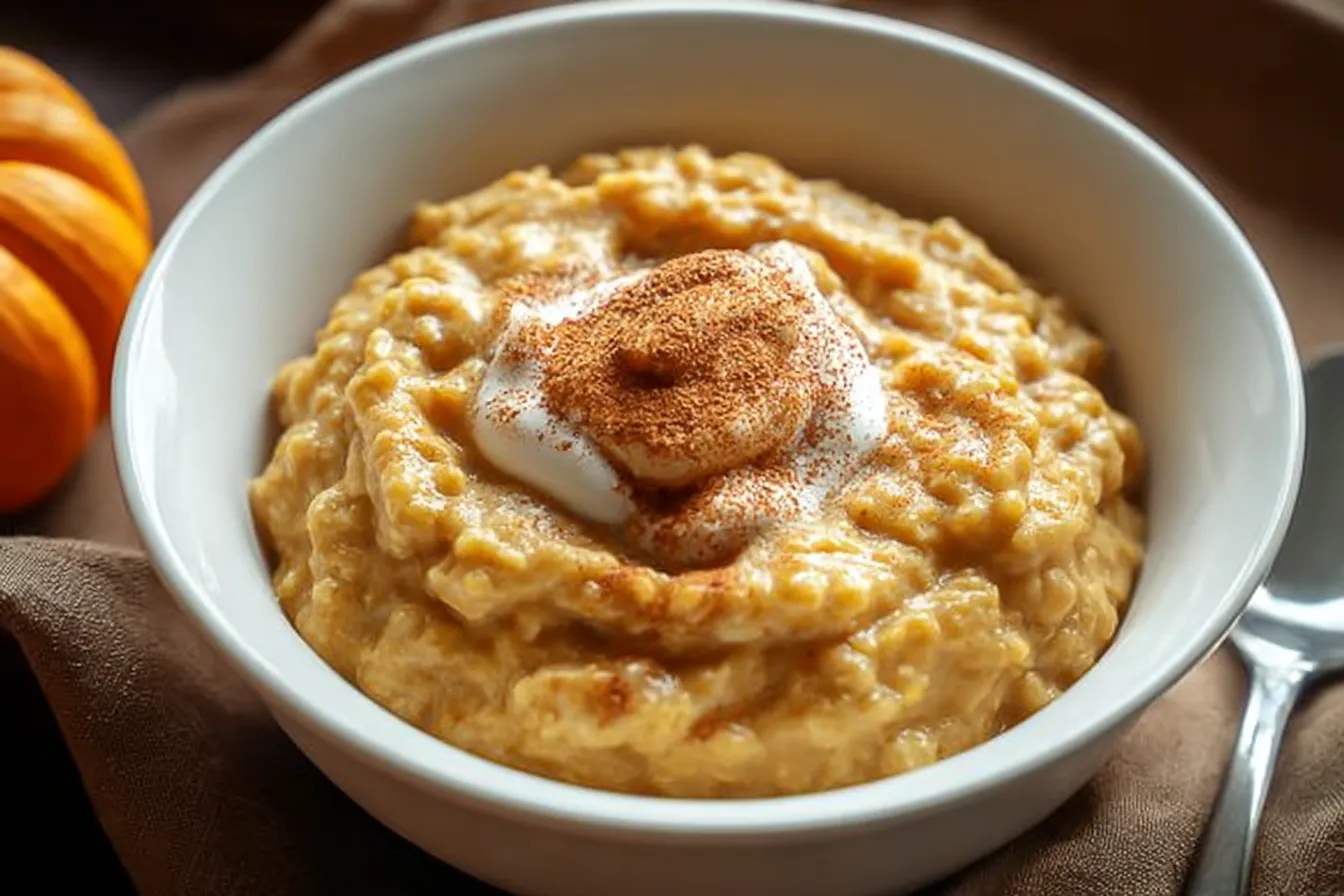Easy Creamy Pumpkin Oatmeal