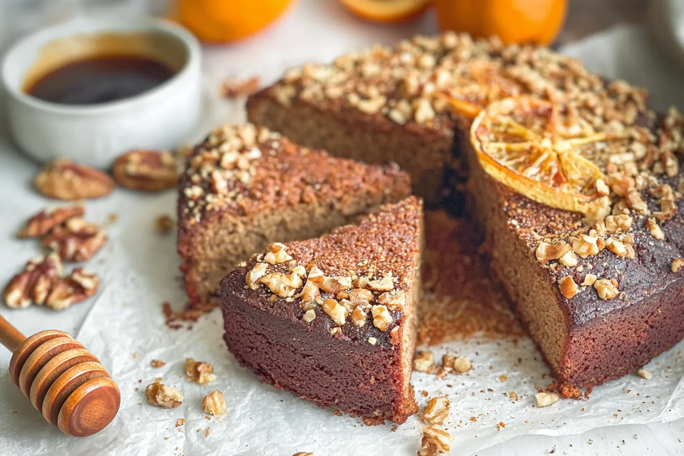 Easy gluten-free walnut cake