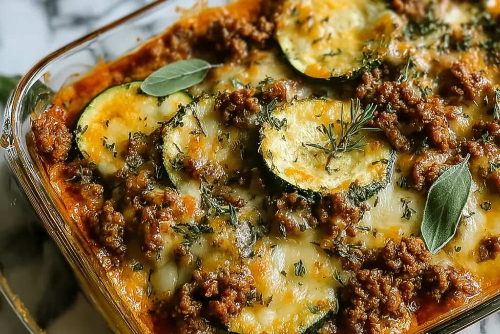 Easy Ground Beef Zucchini Casserole Freshly Baked