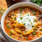 Delicious Easy Lasagna Soup Ready to Serve