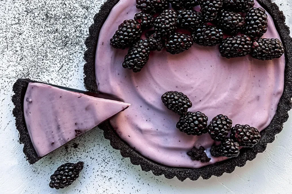 Easy No Bake Blackberry Tart - Delicious Dessert Recipe