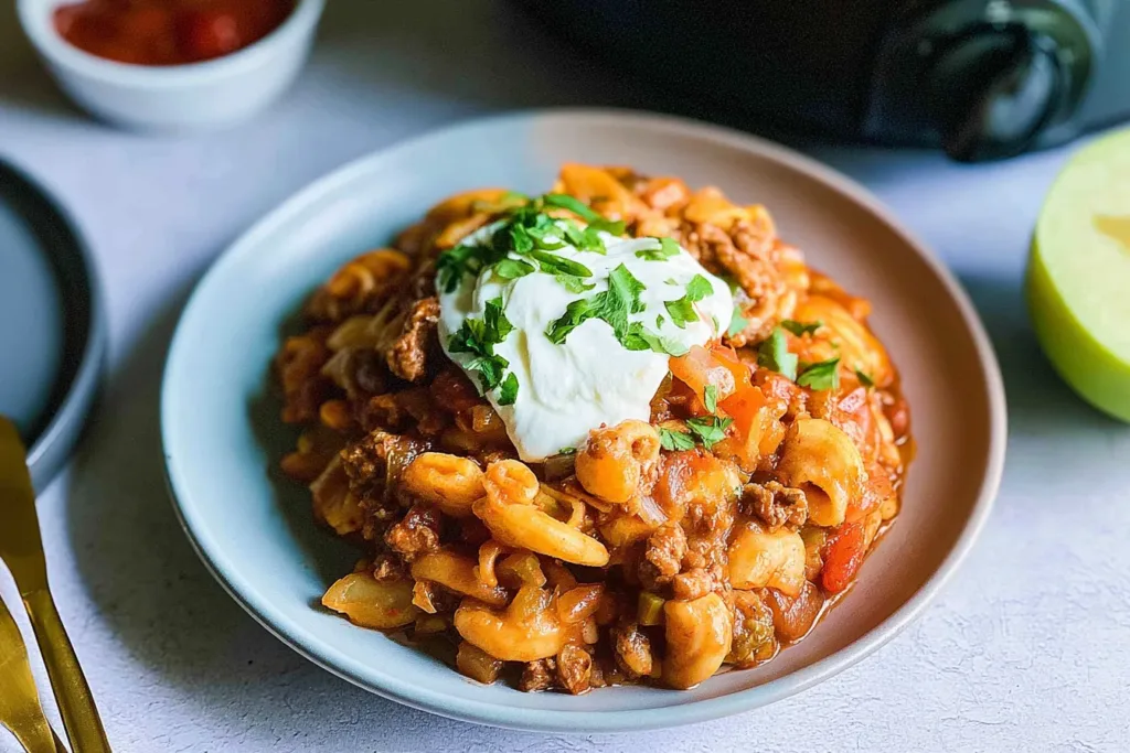 Easy Slow Cooker Taco Pasta: Delicious Dinner in a Dash 3 Easy Slow Cooker Taco Pasta in a Bowl