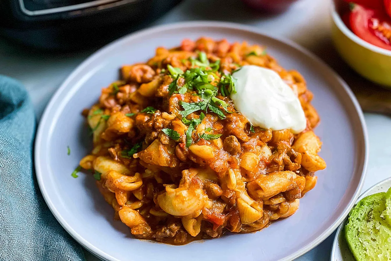Easy Slow Cooker Taco Pasta: Delicious Dinner in a Dash 4 Easy Slow Cooker Taco Pasta
