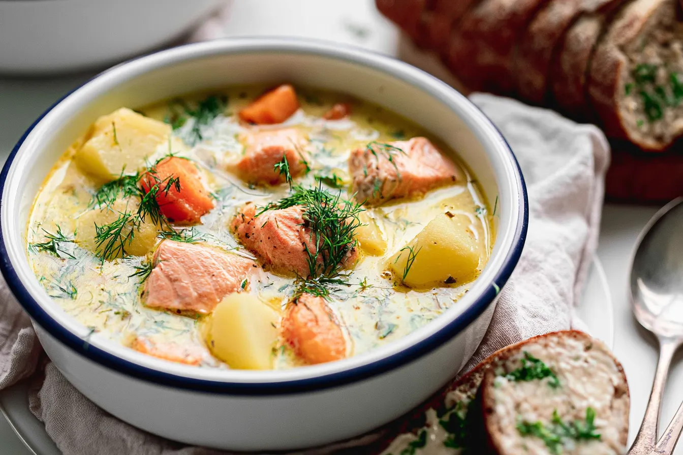 Finnish Salmon Soup (Lohikeitto)