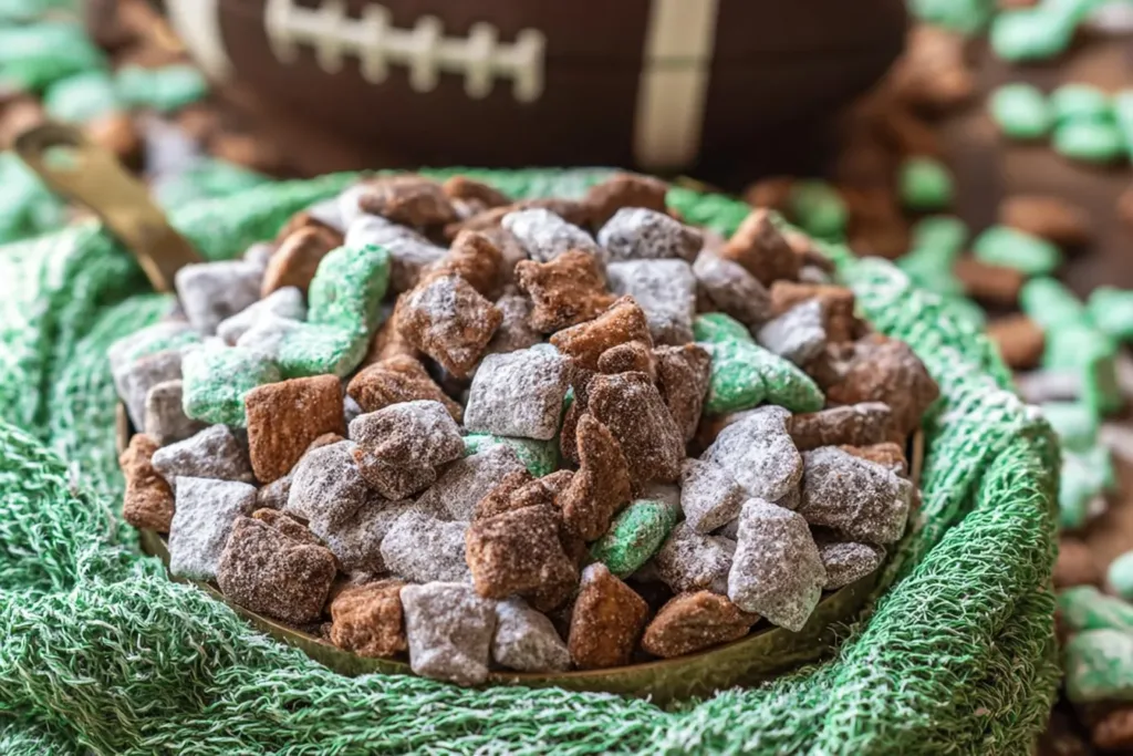 Football Puppy Chow Snack Mix