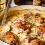 Delicious French Chicken Casserole a la Normande Ready to Serve