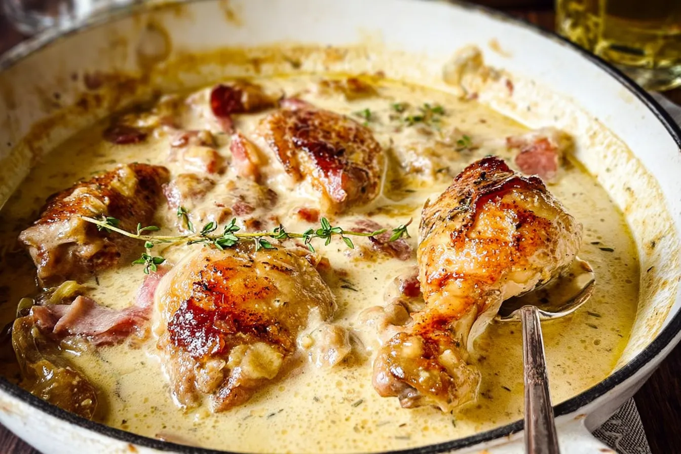 French Chicken Casserole a la Normande
