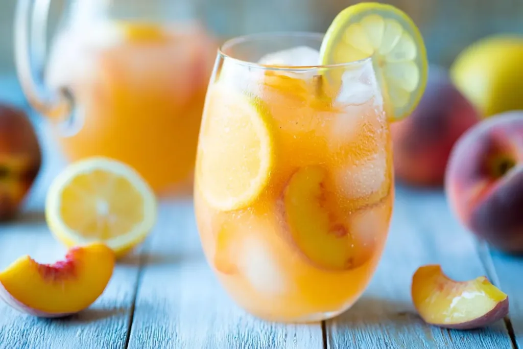 Ginger Peach Lemonade - A Refreshing Summer Delight