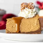Gingerbread Cheesecake Slice with Whipped Topping