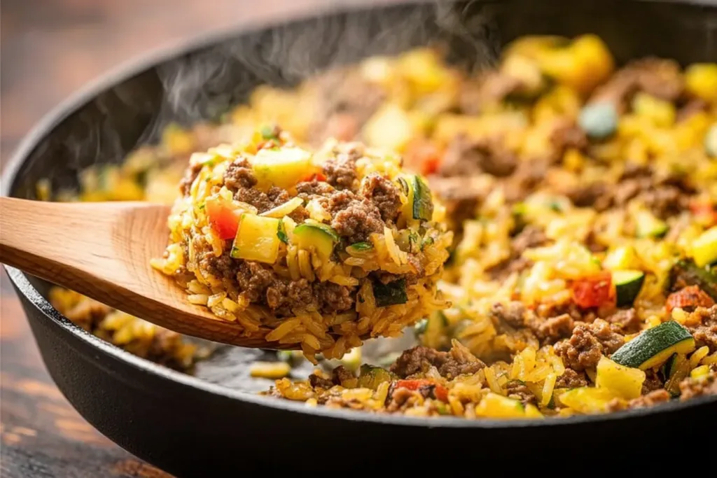 Delicious Hamburger and Zucchini Skillet Recipe