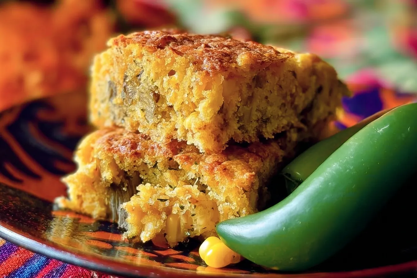 Hatch Chile Cornbread Casserole (Gluten-Free) 