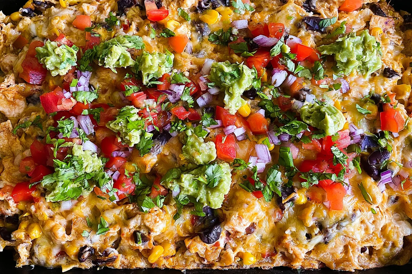 High Protein Chicken Taco Casserole (Athlete-Approved, Family-Friendly)