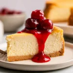 Homemade Air Fryer Cheesecake: Delightfully Easy and Creamy 5 Homemade Air Fryer Cheesecake Served on a Plate