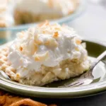 Homemade Coconut Cream Pie Freshly Decorated