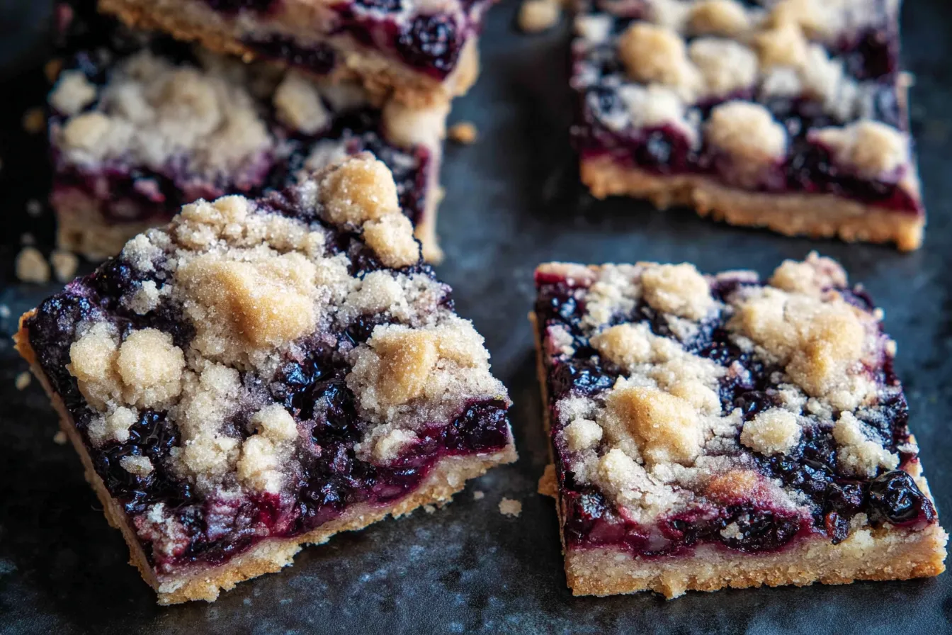 Huckleberry Crumb Bars 