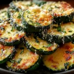 Irresistibly Crunchy Garlic Parmesan Roasted Zucchini Dish