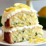 Lemon Zucchini Cake Ready to Serve